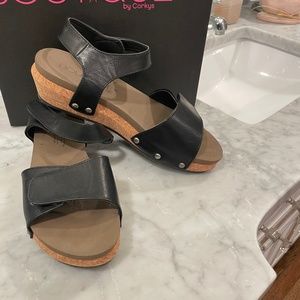 Black Corkys Sandals w/Box Sz 9
